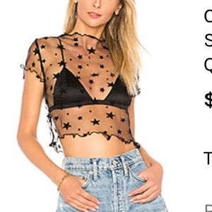 Sandra mesh star top